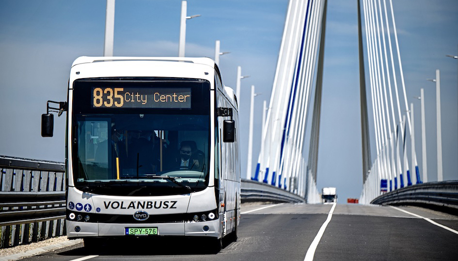 Elektrische bus van BYD verbindt Slowakije en Hongarije