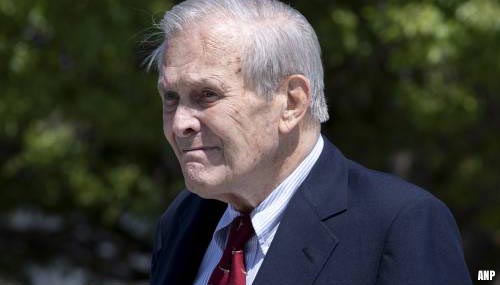 Amerikaanse oud-defensieminister Rumsfeld (88) overleden