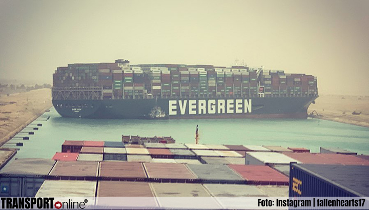 Akkoord bereikt over schade blokkeerschip Ever Given in Suezkanaal