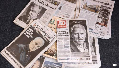 Advertentie De Vries namens journalistiek in bijna alle kranten