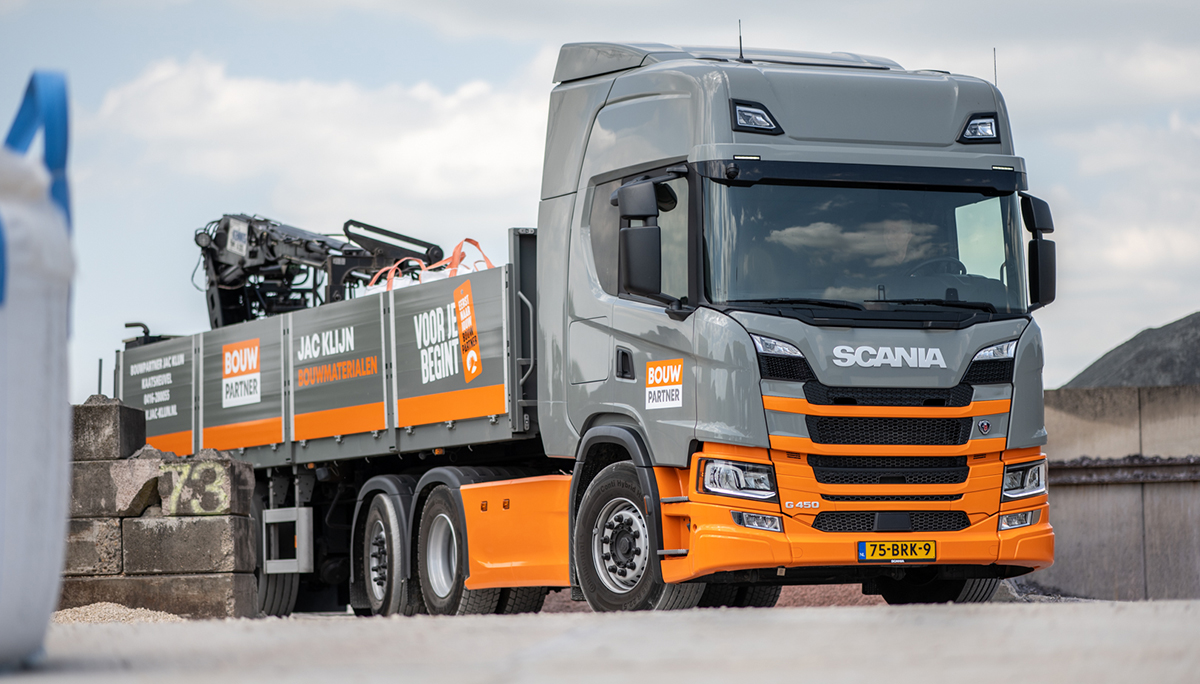 Nieuwe Scania voor Bouwpartner Jac. Klijn Bouwmaterialen