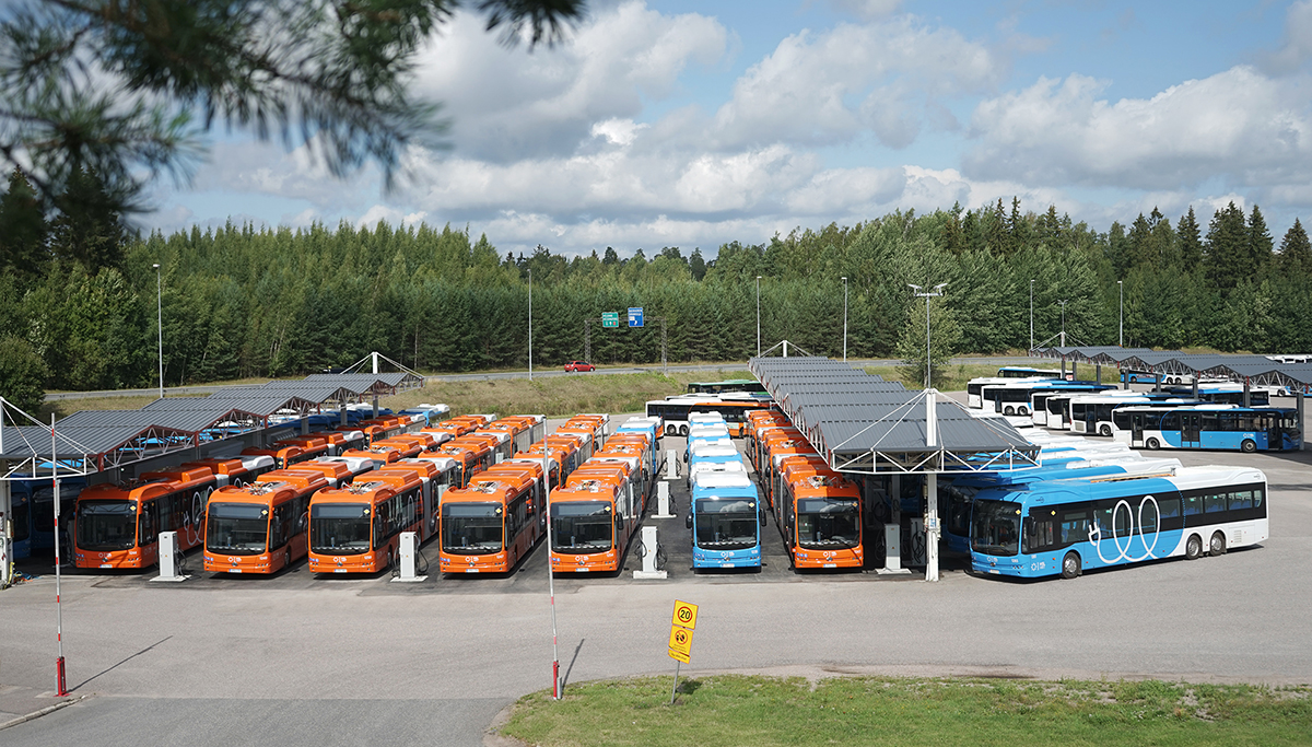 Nobina neemt 76 elektrische bussen in gebruik in Finse hoofdstad