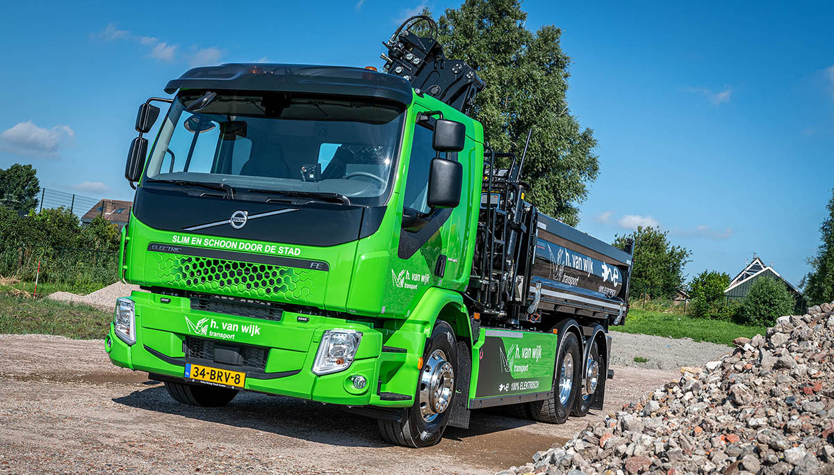 H. van Wijk Transport zet Volvo FE Electric in voor infraprojecten in Amsterdam