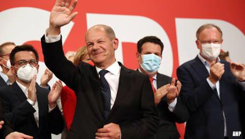 SPD wint de parlementsverkiezingen in Duitsland