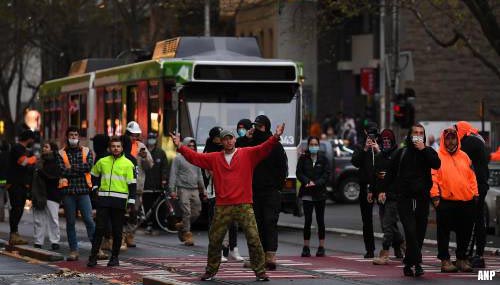Melbourne legt bouwsector stil na gewelddadige coronaprotesten