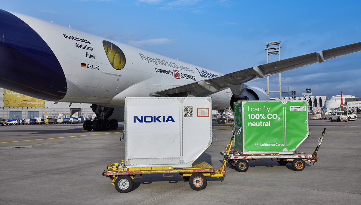 DB Schenker, Lufthansa Cargo en Nokia bundelen krachten voor CO2-neutrale luchtvracht