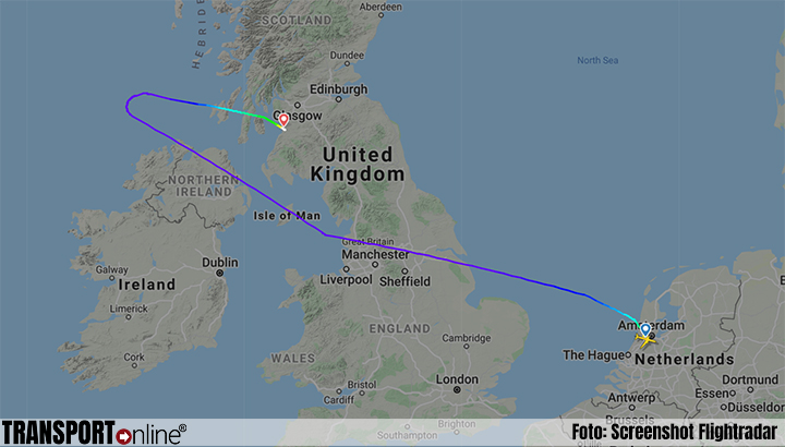 KLM-toestel op weg naar Canada landt in Glasgow vanwege brandlucht in keuken
