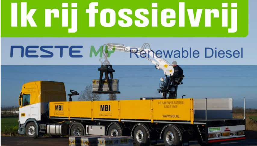 MBI en Bouwvervoer rijden volledig op duurzame brandstof voor project Bezuidenhout