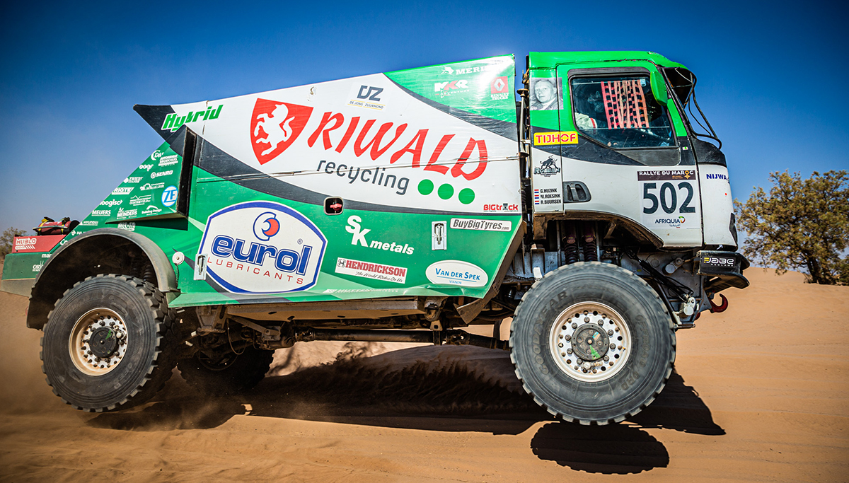 Riwald Dakar Team pakt weer etappewinst en eindigt als tweede overall bij de trucks in Rallye du Maroc