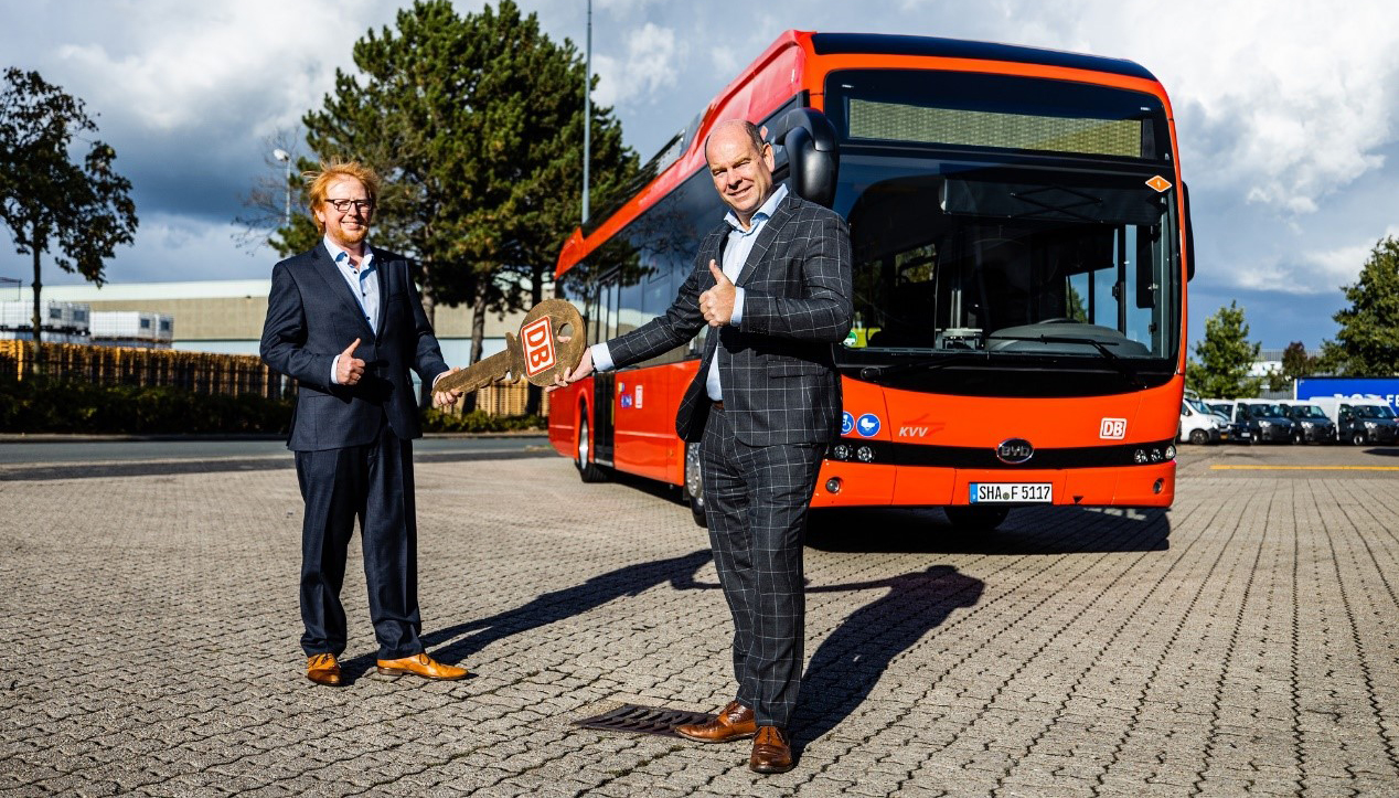 BYD levert nieuwste generatie elektrische bussen  aan Deutsche Bahn