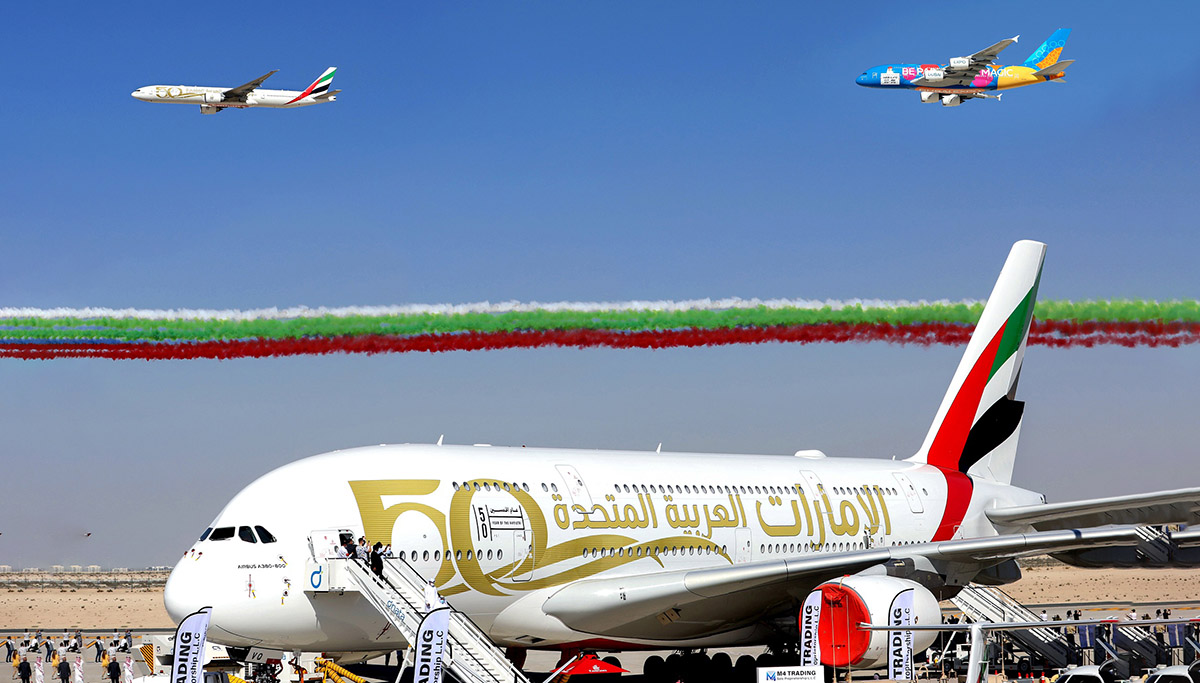Emirates sluit Dubai Airshow 2021 succesvol af