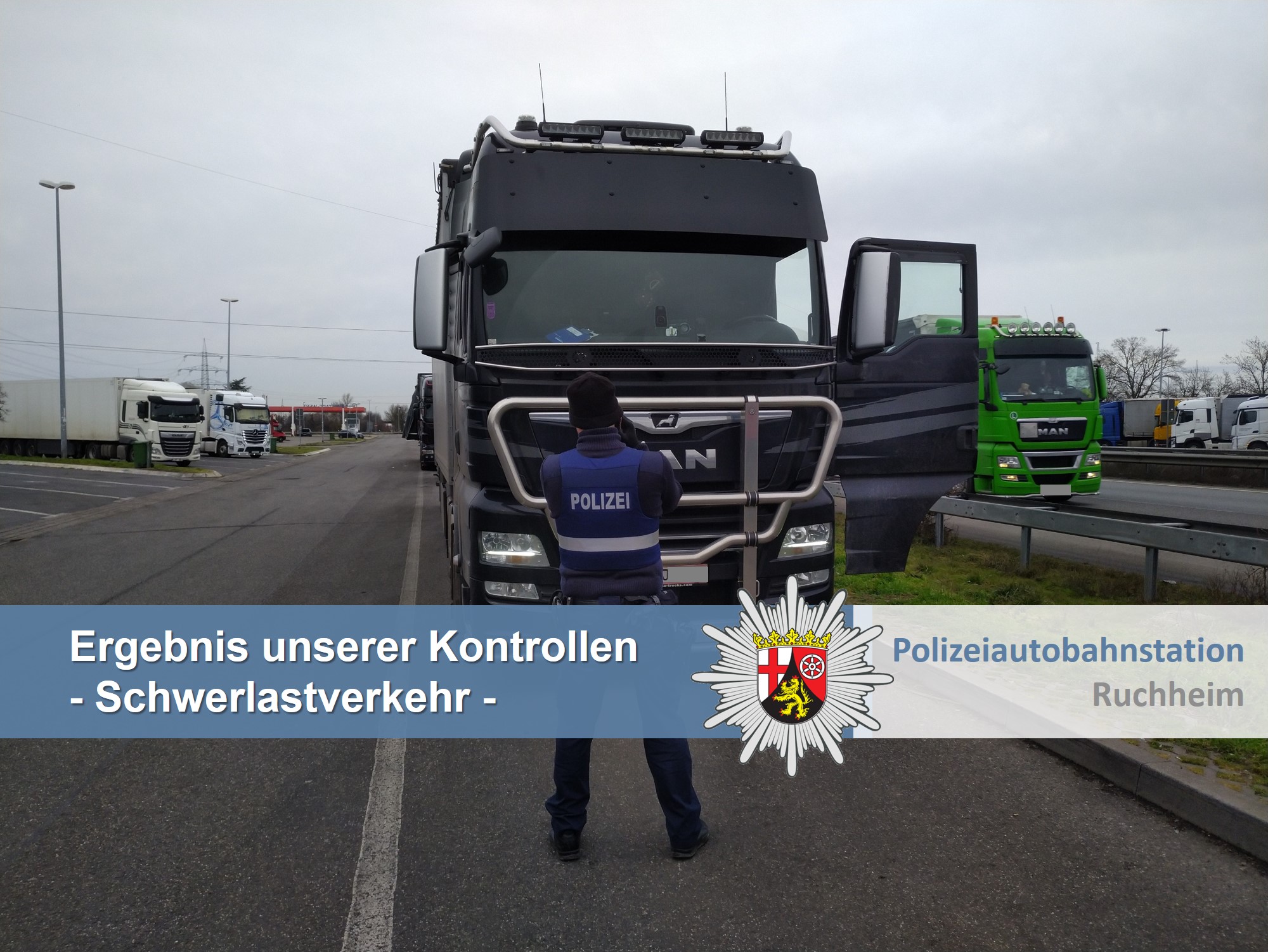Stilgelegde transporten tijdens Duitse controle vanwege verlopen rijbewijs en drugsgebruik [+foto]