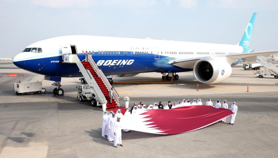 Qatar Airways verwelkomt eerste Boeing 777-9 vliegtuig in Doha