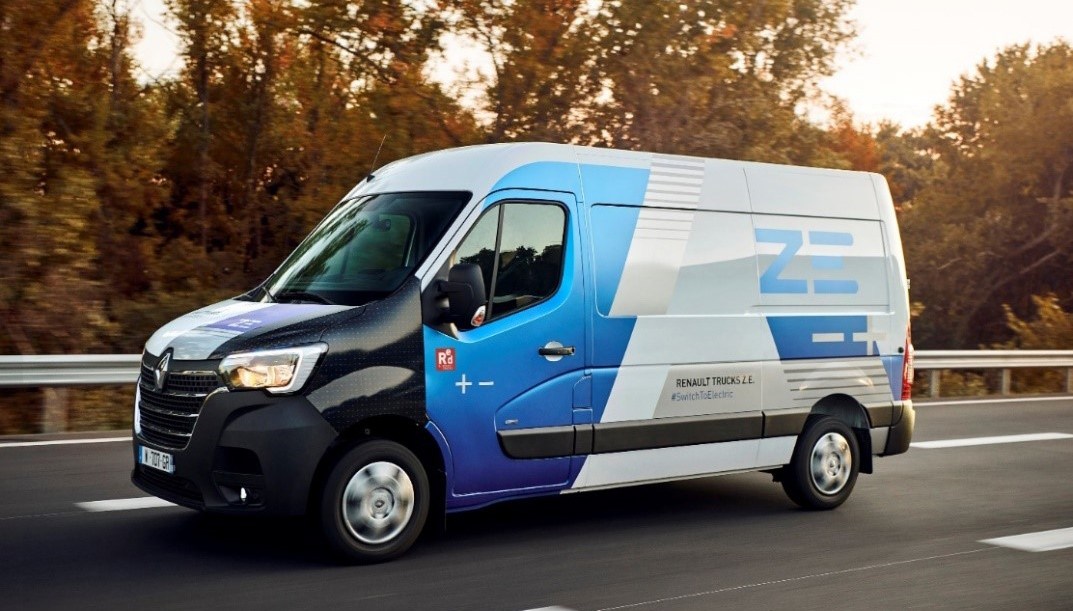 Grotere actieradius voor de volledig elektrische Renault Trucks Master Z.E.