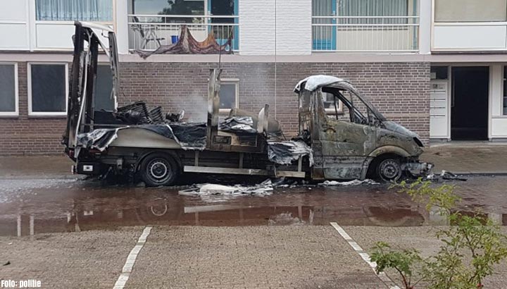 Celstraffen geëist tegen twee verdachten voor brandende bestelbus met chemicaliën bij flat in Eindhoven