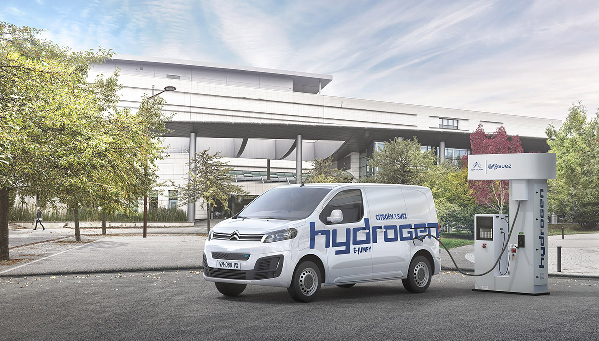 Citroën levert allereerste ë-Jumpy Hydrogen aan Suez Group