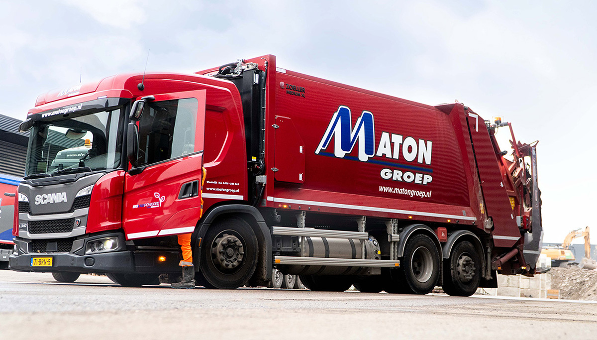 Unieke Scania LNG-trucks met kraakpersopbouw voor Maton Groep