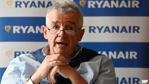 Topman Ryanair, Michael O'Leary, wil 'idiote antivaxers' niet in vliegtuig