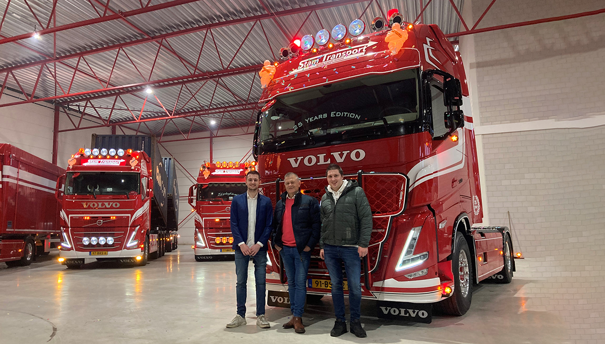 200ste Volvo Truck voor Stam Transport is een unieke 25 jaar editie