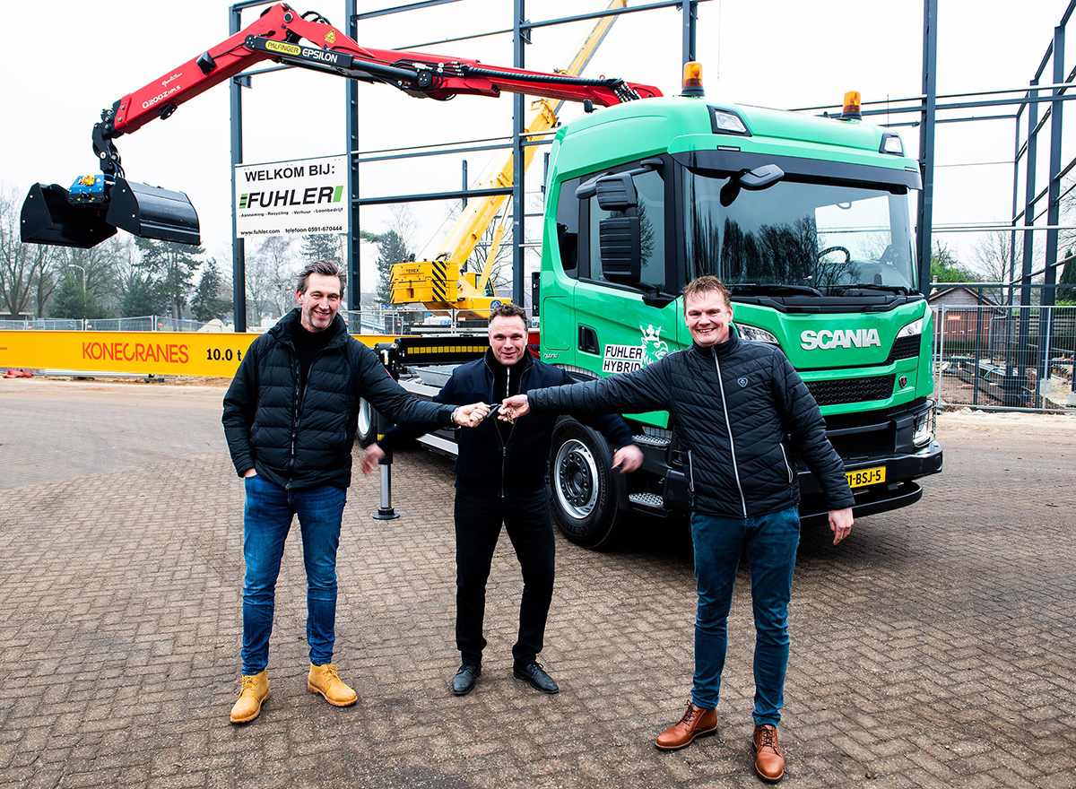 Fuhler zet met nieuwe Scania Plug-in Hybride truck in op duurzaam transport
