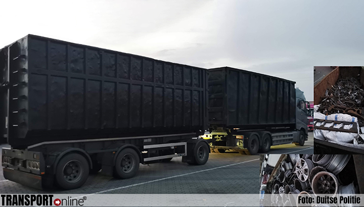 Bijna 31 ton overbeladen truck met aanhang van de weg gehaald [+foto]