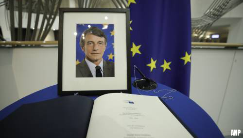 Europees Parlement herdenkt overleden voorzitter David Sassoli en kiest nieuwe