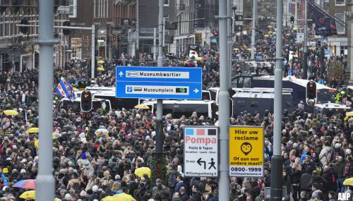 Gemeente Amsterdam telde bijna 10.000 demonstranten