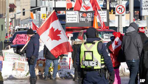 Politie Ottawa dreigt met inbeslagname trucks van betogers