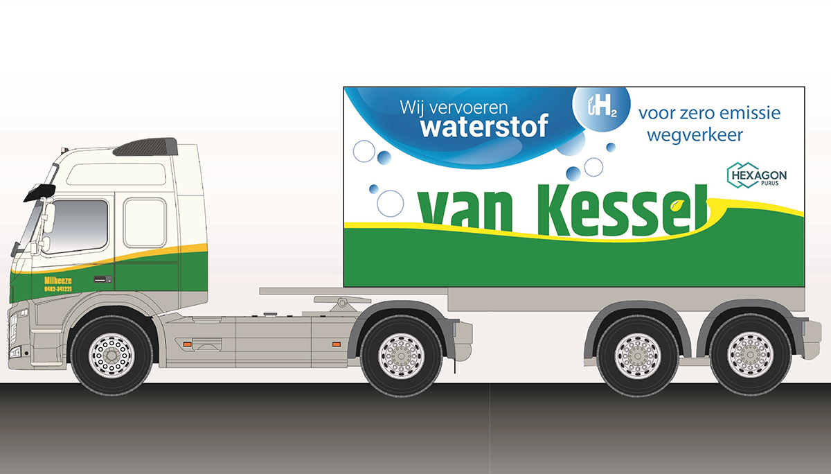 Van Kessel plaatst order van vijf waterstof trailers voor bevoorrading tankstations