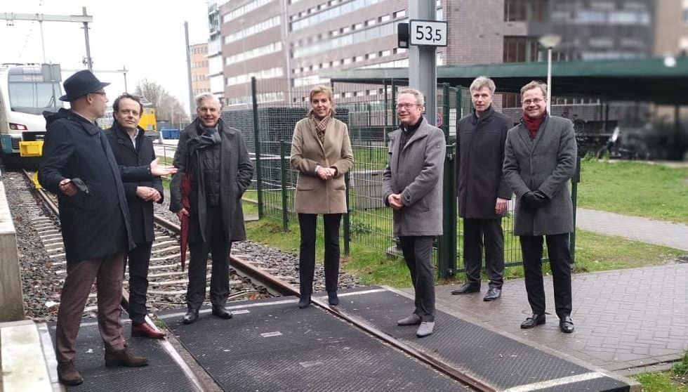 Staatssecretaris Heijnen laat zich informeren over de grensoverschrijdende spoorverbinding Zwolle-Twente-Münster