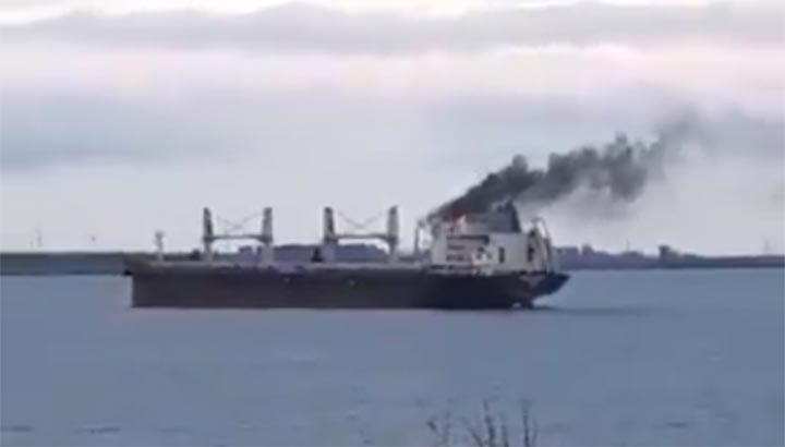 Vrachtschepen in de problemen bij Oekraïense havens