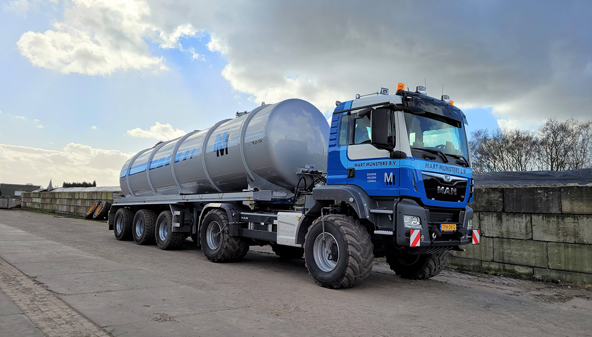 Nieuwe D-TEC Agro Tanktrailer geschikt voor weg en weiland