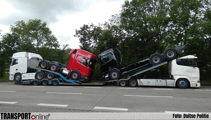 Nederlandse vrachtwagentransporter zes ton overbeladen [+foto]