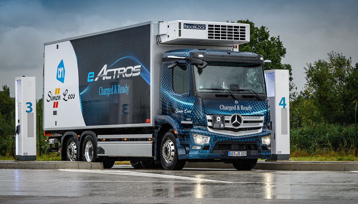 Frigoblock koelt nieuwe elektrische vrachtwagens in het wagenpark van Simon Loos in Nederland