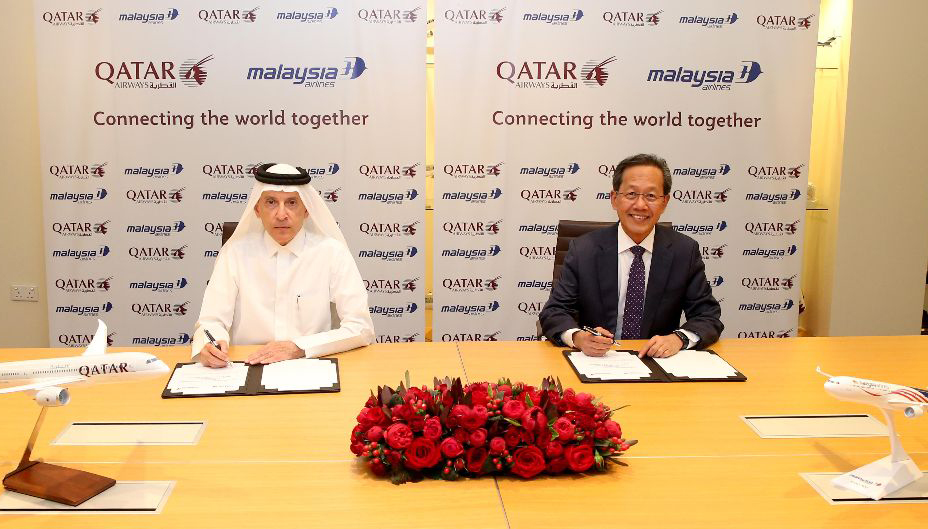 Qatar Airways en Malaysia Airlines breiden hun strategische samenwerking uit
