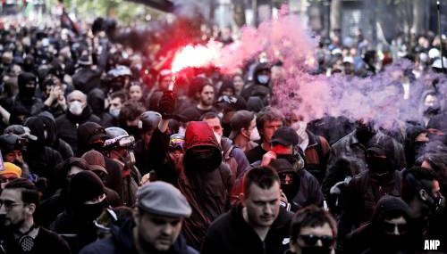 Ongeregeldheden tijdens 1 mei-betogingen in Parijs