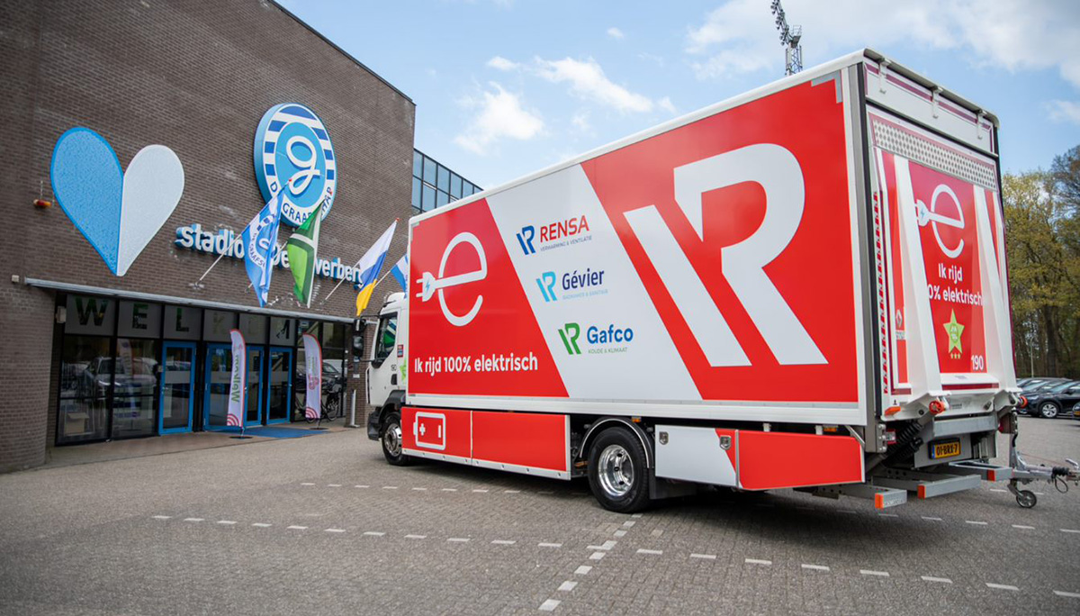 Rensa Family Company levert nu ook emissievrij met elektrische vrachtwagen
