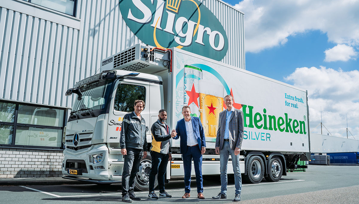 Sligro Food Group en Simon Loos zetten eActros in voor belevering Amsterdamse binnenstad