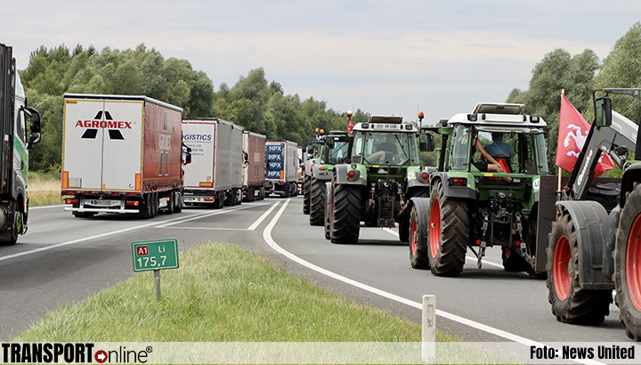 Boerenactie op A1 verplaatst naar rand van Twente bij Rijssen [+foto]