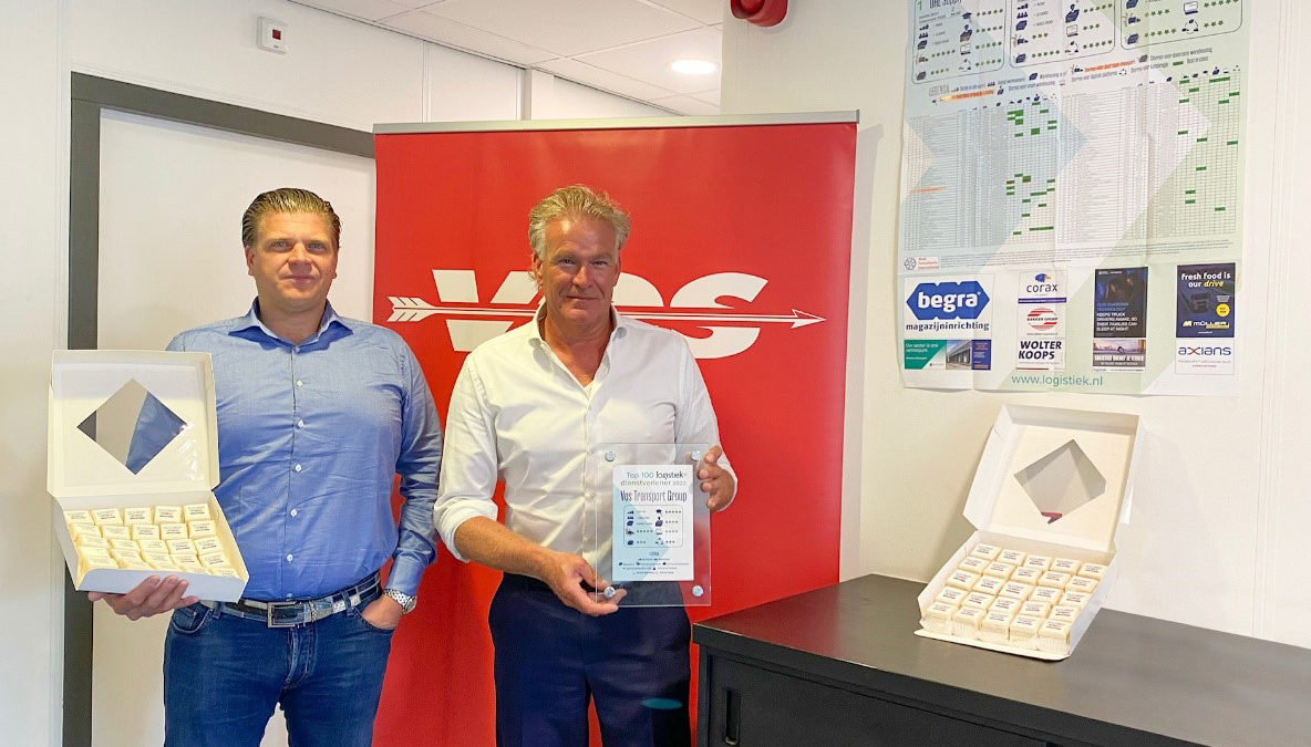 Vos Transport Group ontvangt Award meest innovatieve logistieke dienstverlener