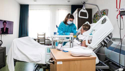 Meer coronapatiënten op verpleegafdelingen van ziekenhuizen
