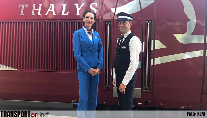 Proef KLM en Thalys van start voor transferpassagiers Amsterdam - Brussel