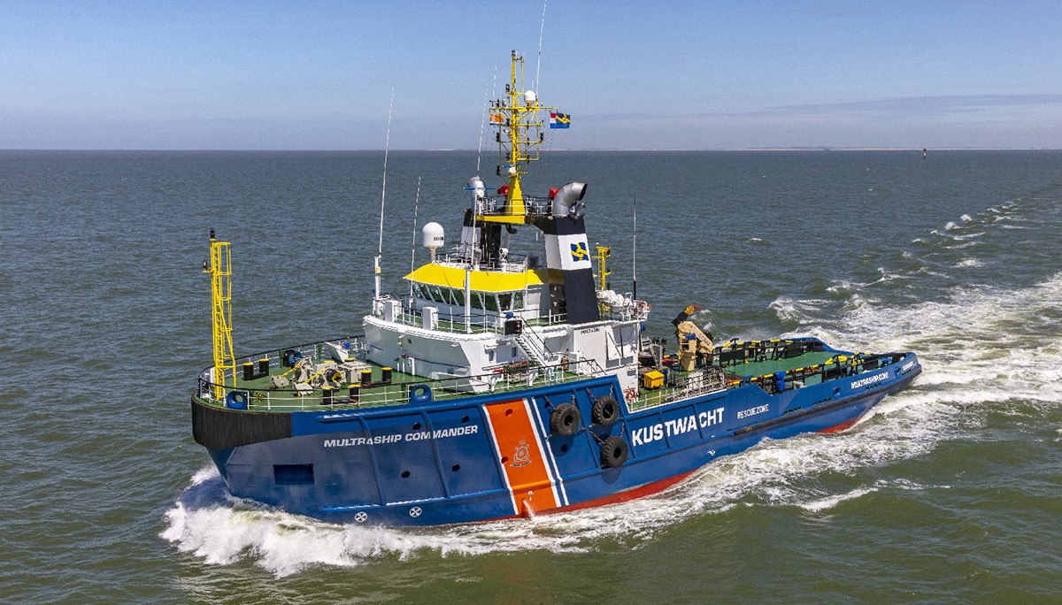 Multraship levert Kustwacht noodhulpslepers Noordzee