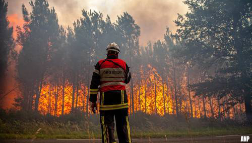 Bosbranden in het zuidwesten van Frankrijk worden steeds groter
