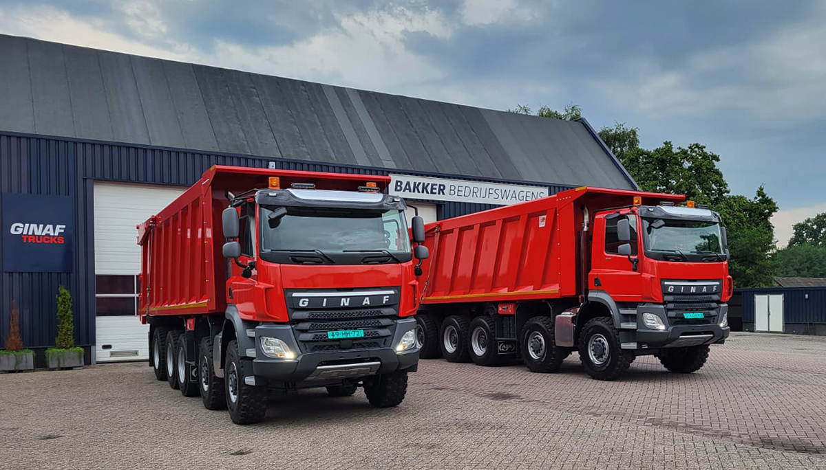 Twee nieuwe GINAF trucks voor Verhelst Annemingen