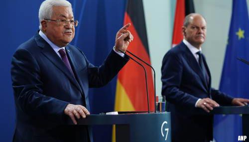 Scholz laaiend over Holocaust-opmerking Palestijnse president