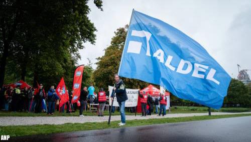 Personeel aluminiumbedrijf Aldel staakt voor behoud sociaal plan