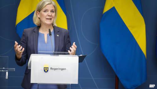 Zweedse premier Magdalena Andersson dient ontslag in