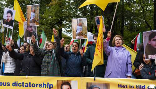 Honderden mensen in Nederland demonstreren tegen Iraanse regering