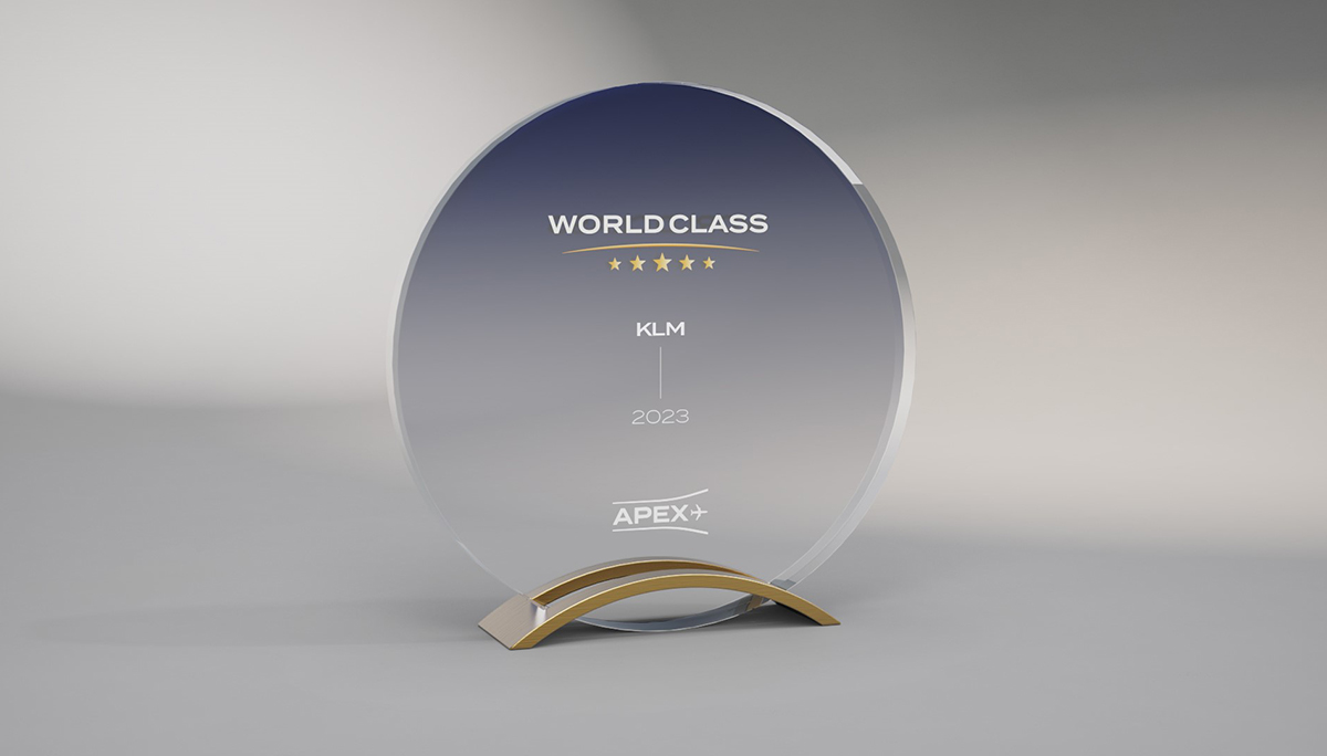 KLM wint APEX World Class Award 2023